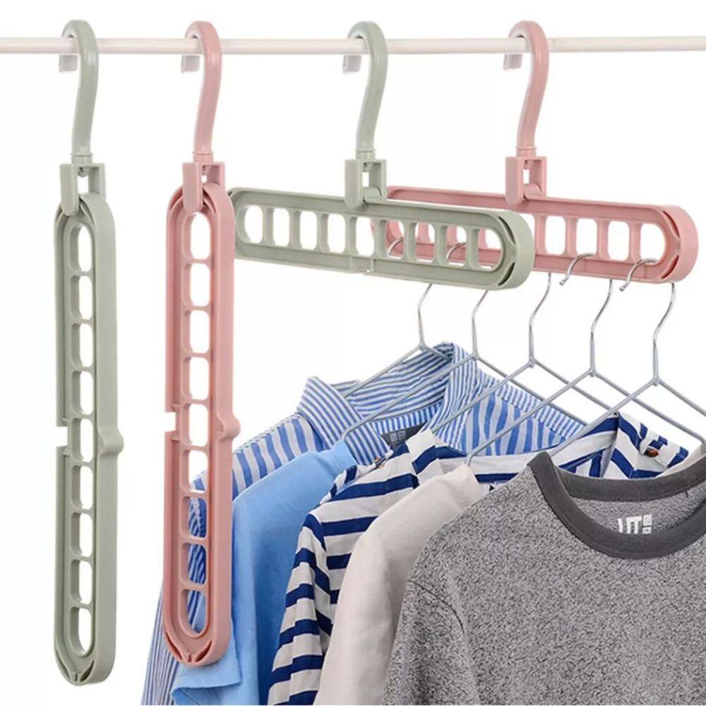Organizador de Cabides Multiuso 9 Furos Dobrável