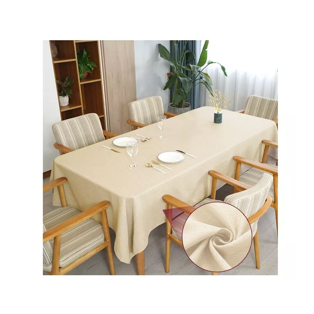 Toalha de mesa 10 Lugares Retangular Rústico 3,00m Palha