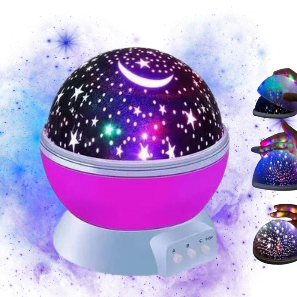 Luminária Abajur Infantil Projetor De Estrela