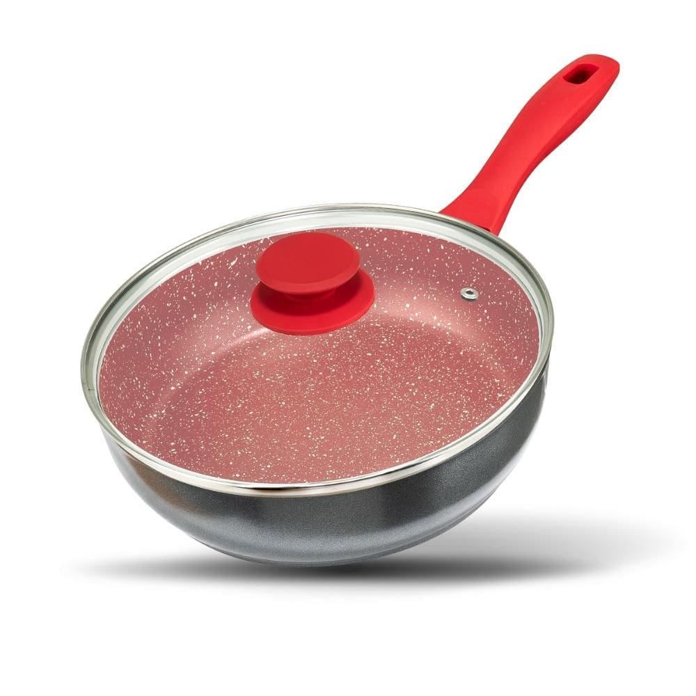 Panela Philco Redstone com Tampa de Vidro 2,7 Litros  Cinza com Vermelho PPH240APR