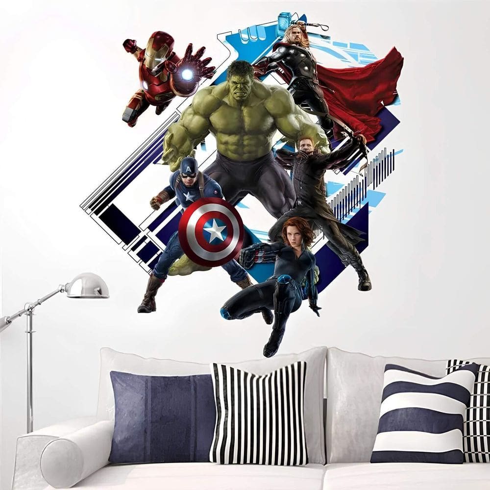 Adesivo De Parede Vingadores Mod08