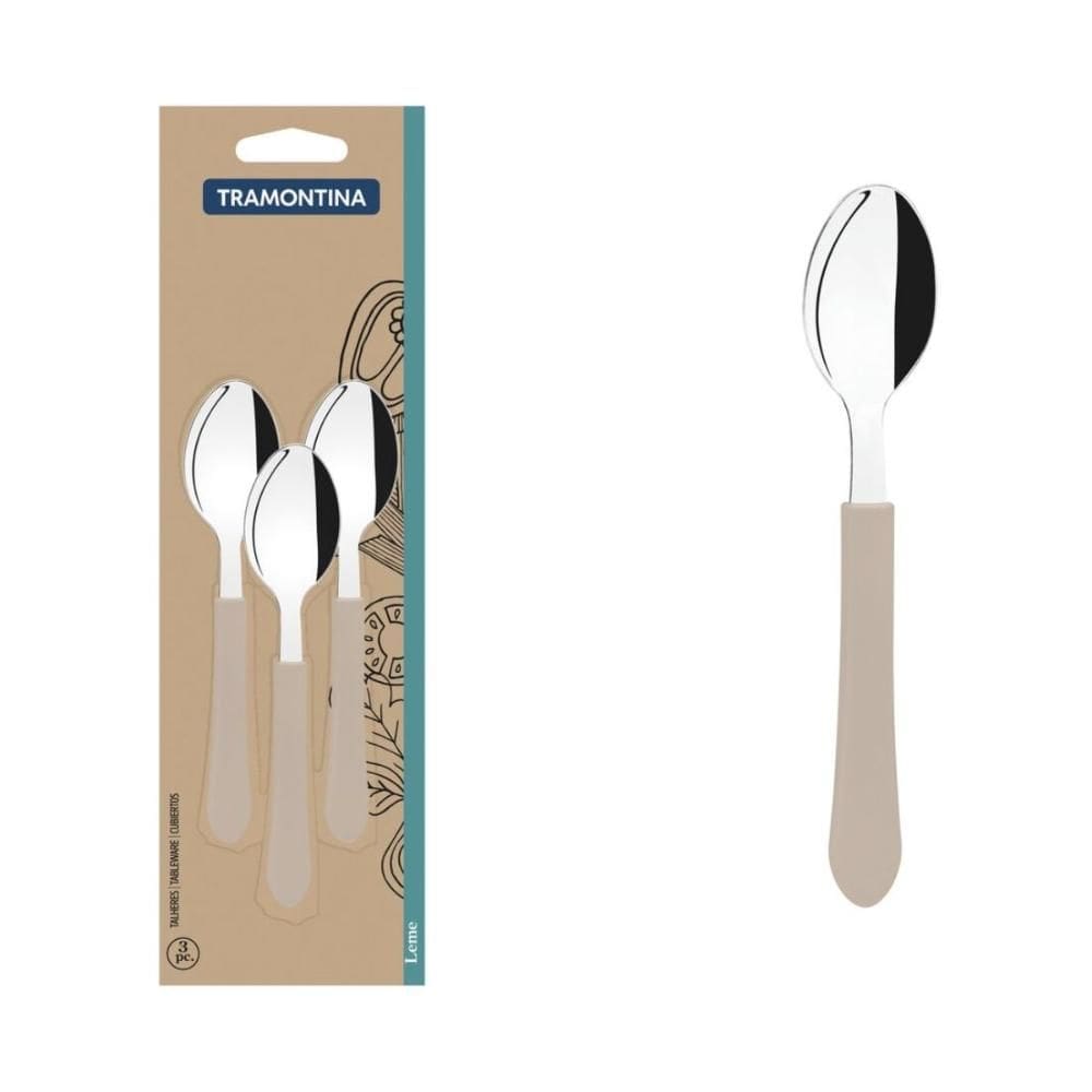 Conjunto Colheres Chá Tramontina Inox Leme 3 Peças 23187330
