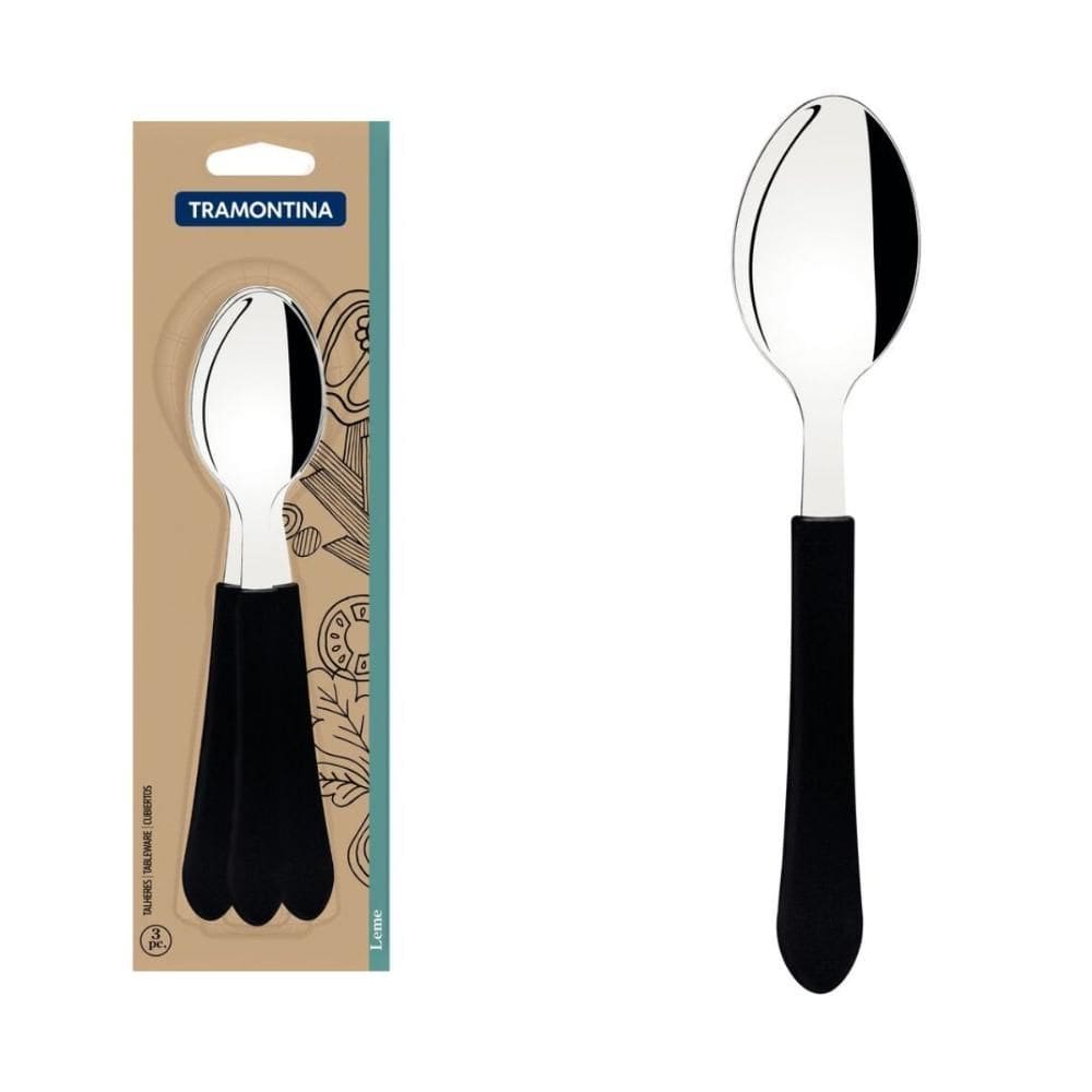 Conjunto Colheres Tramontina Inox Leme 3 Peças 23183300