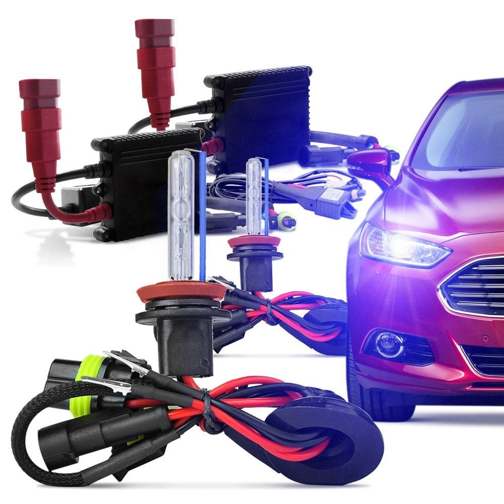Kit xenon automotivo lampada hb3 9005 8000k slim milha farol