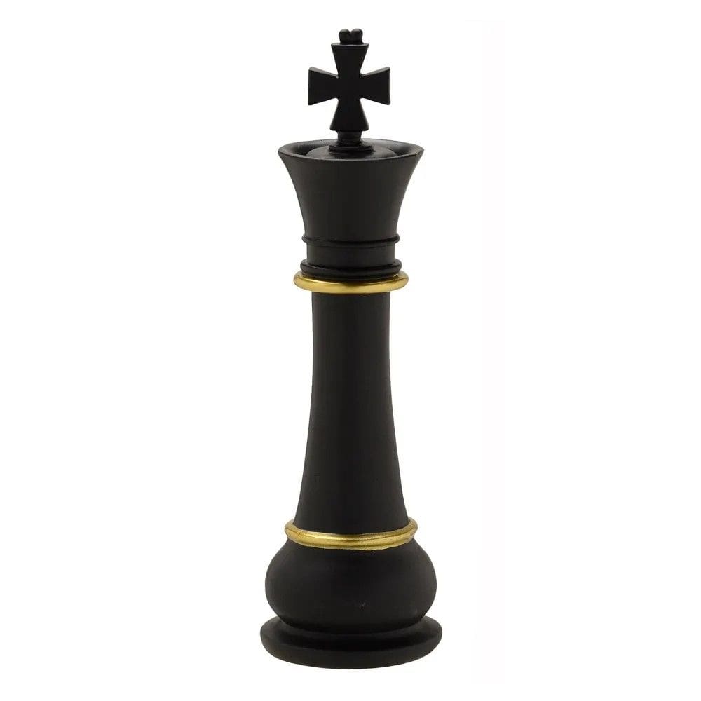 Rei Decorativo Em Resina 33Cm