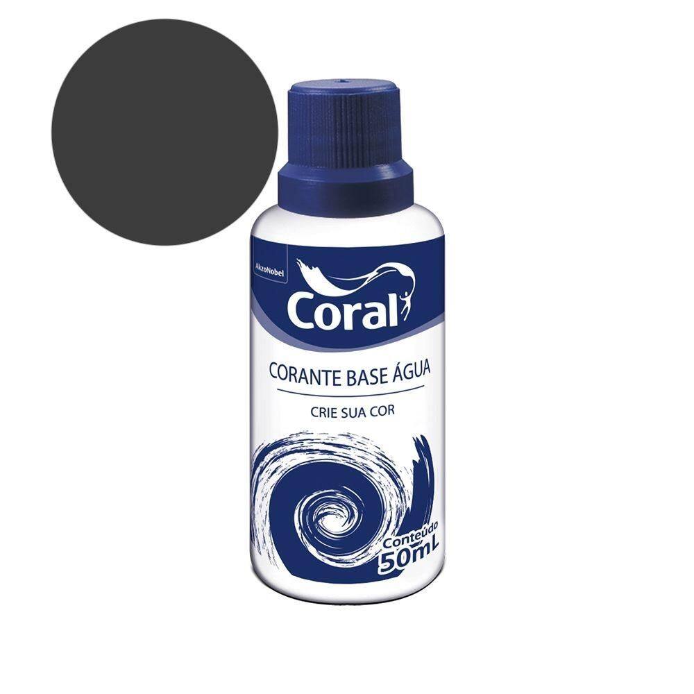 Complemento Parede Corante Preto 50ml Coral