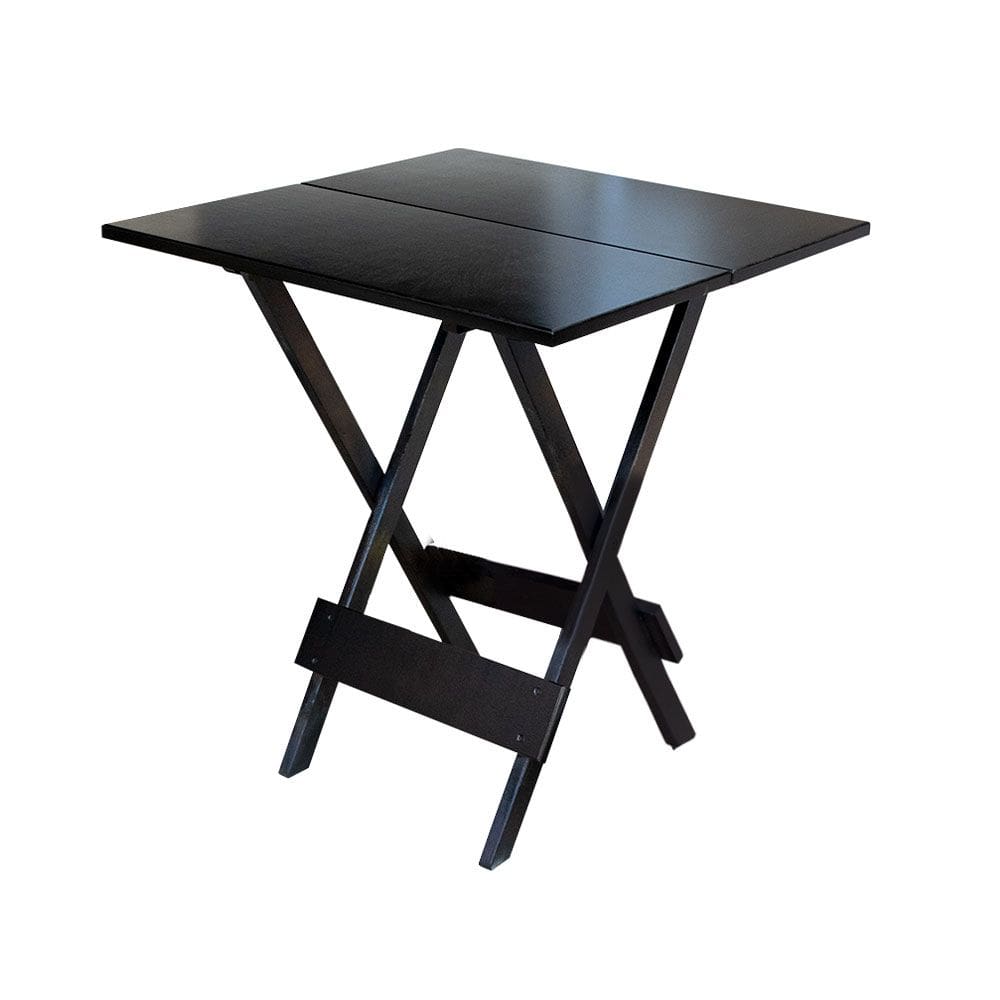Mesa Dobrável Quadrada em Madeira Padrão 70x70 - Tabaco
