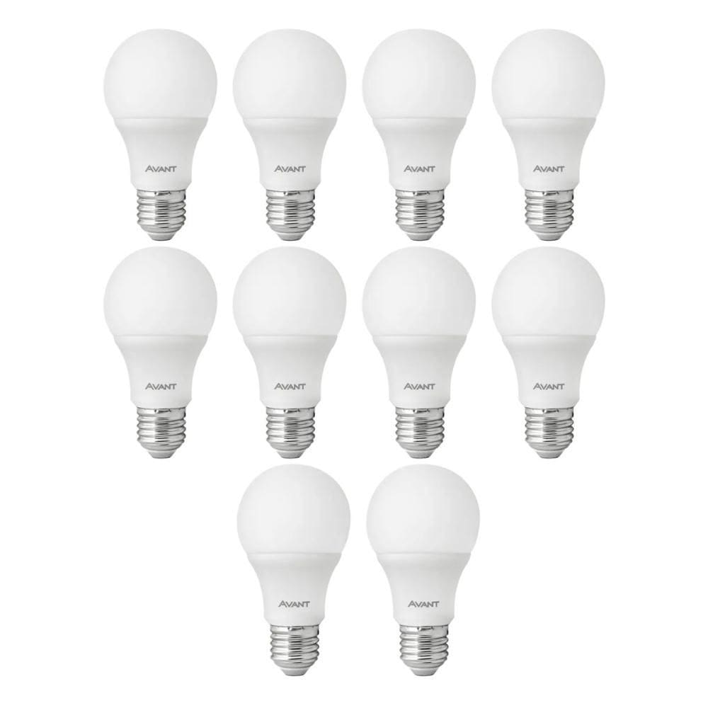 Lâmpada Led Avant 9W 4000k E27 Bivolt 10 Unidades