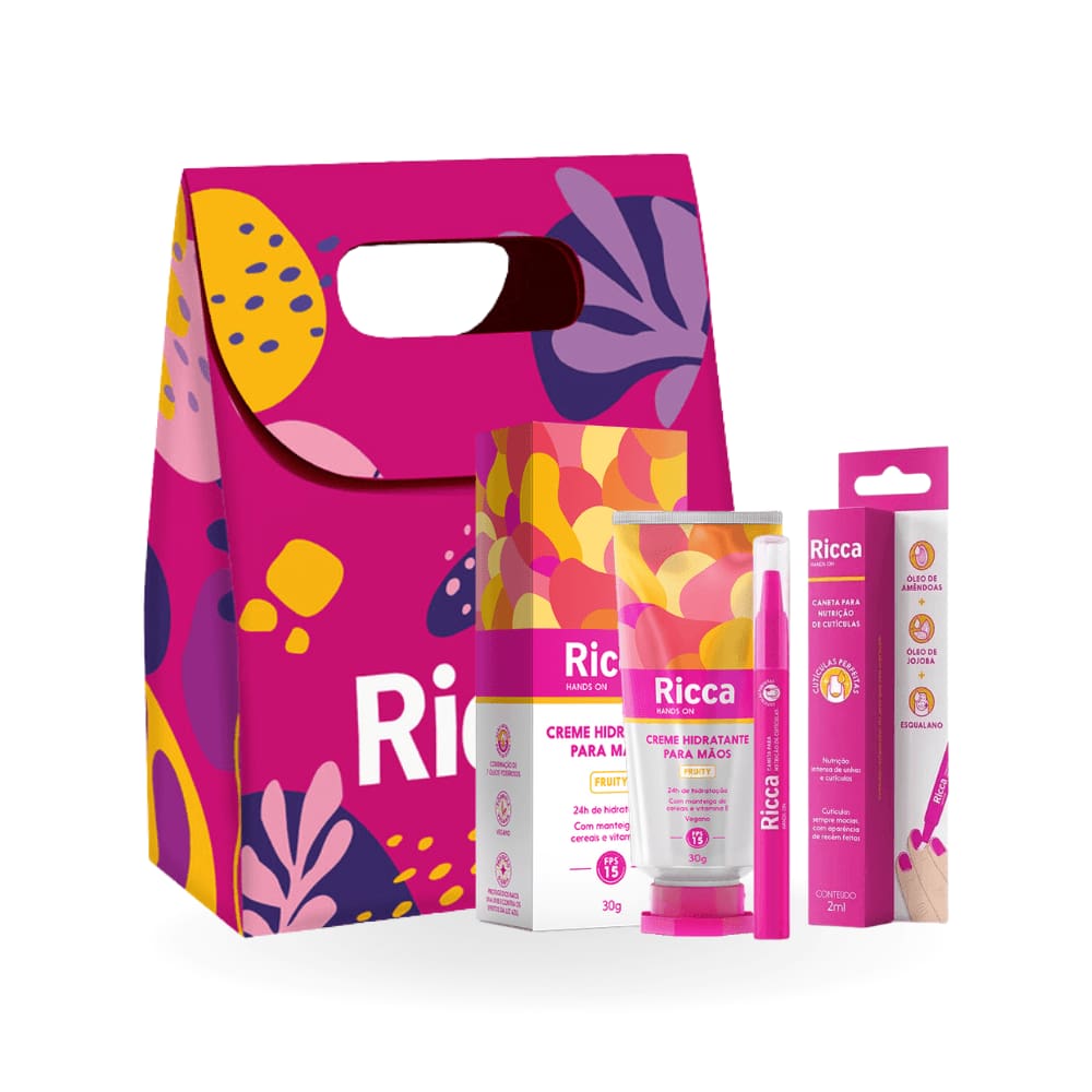 Kit Presente Creme Fruity + Caneta Ricca