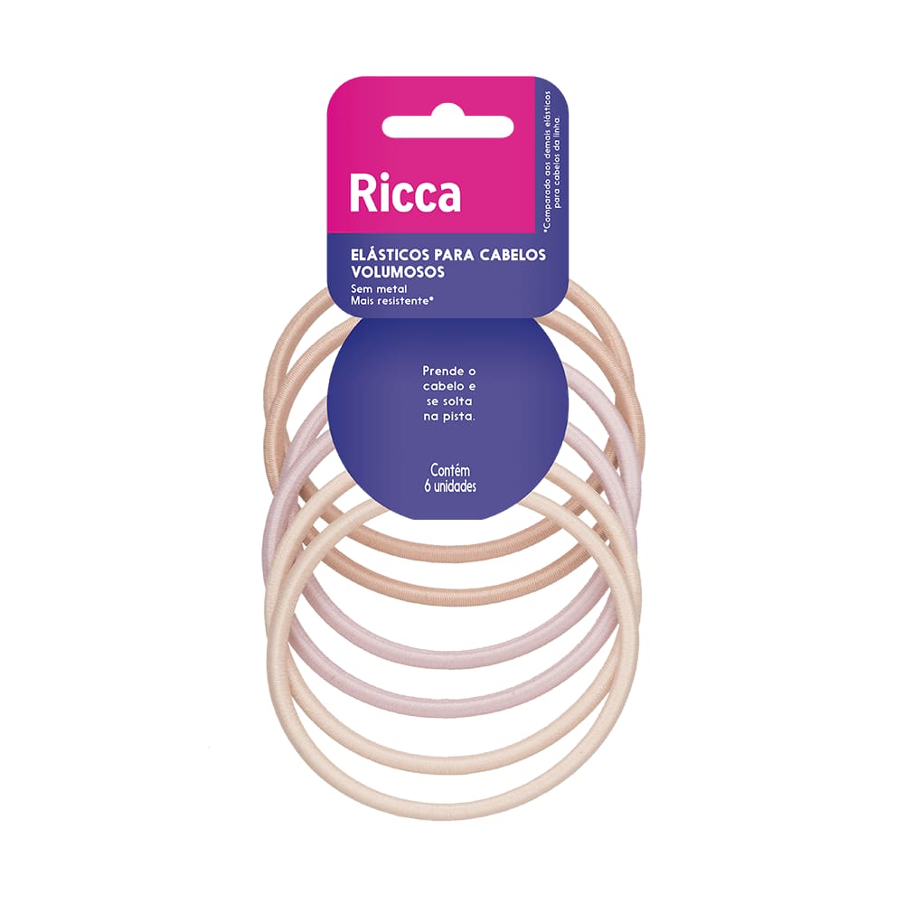 Kit Com 3 Elásticos Volume Hair Blonde Ricca
