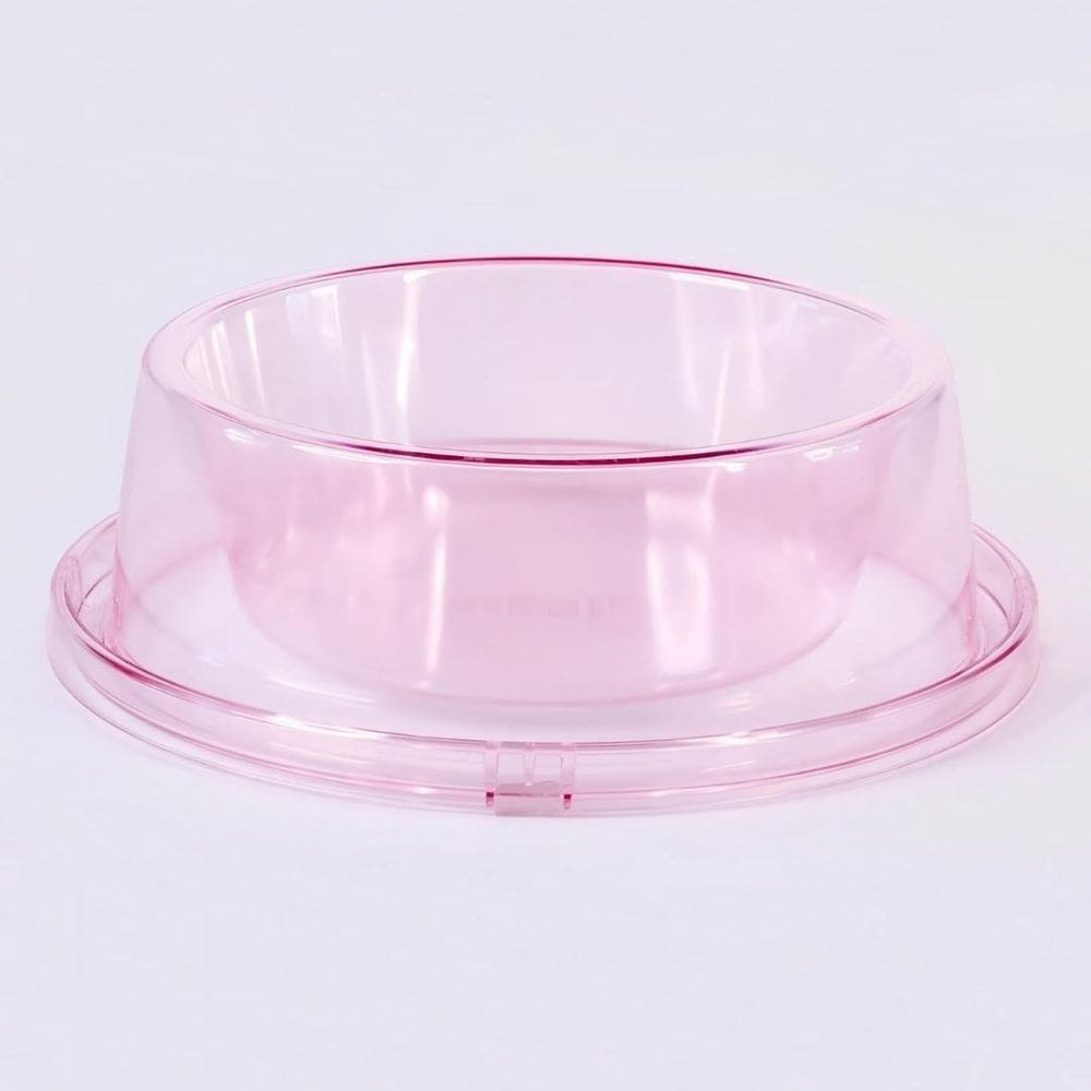 Bebedouro Comedouro Translucido Petlon Pet 1250Ml - Rosa