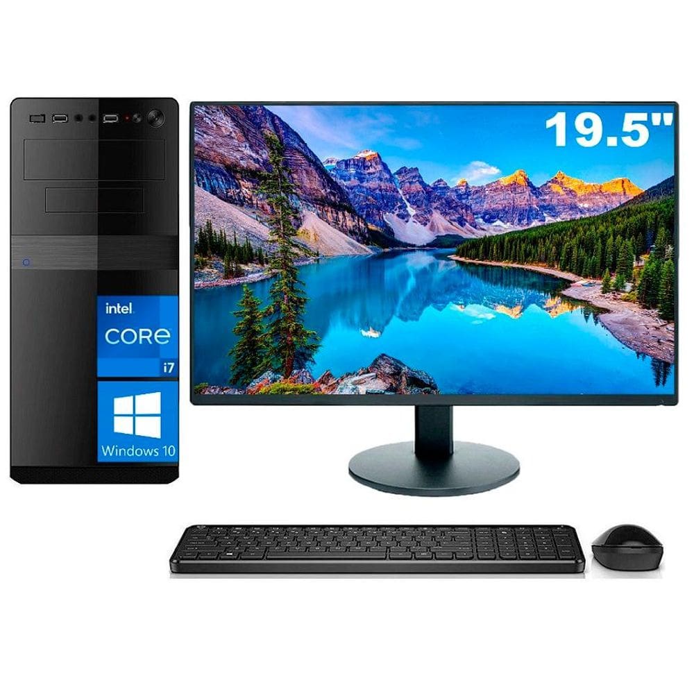 Computador Completo Intel i7 8GB SSD 240GB Windows 10 EasyPC