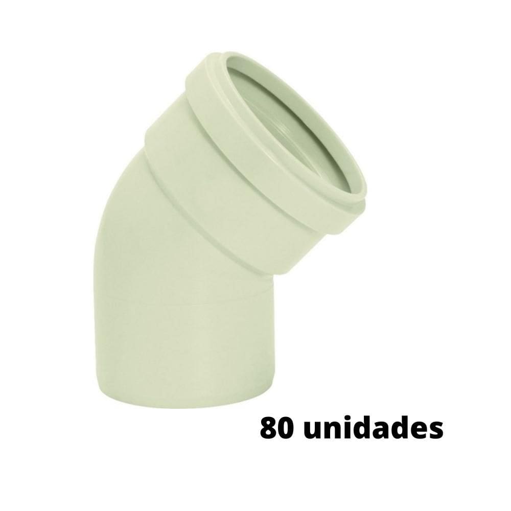 Kit 80 Joelhos Esgoto Série Reforçada 45° 100mm Amanco