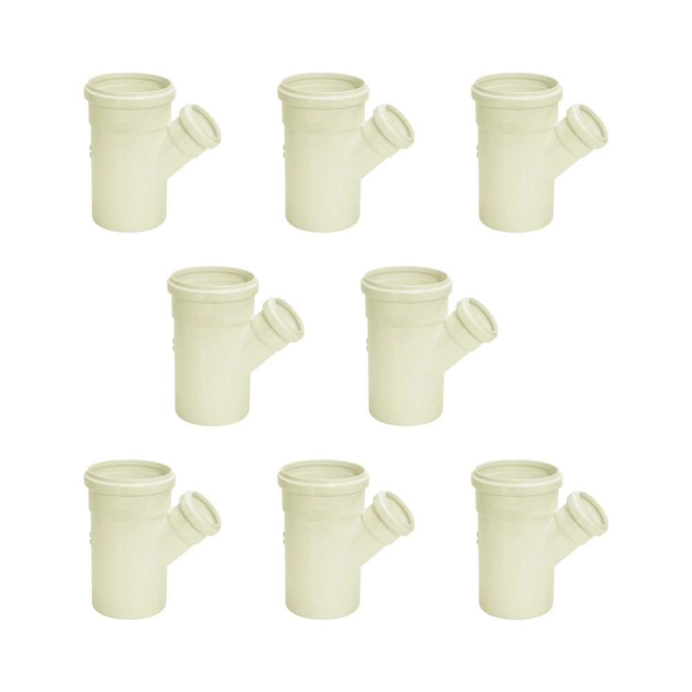 Kit 8 Junções Simples De Redução Esgoto 150x100mm Amanco