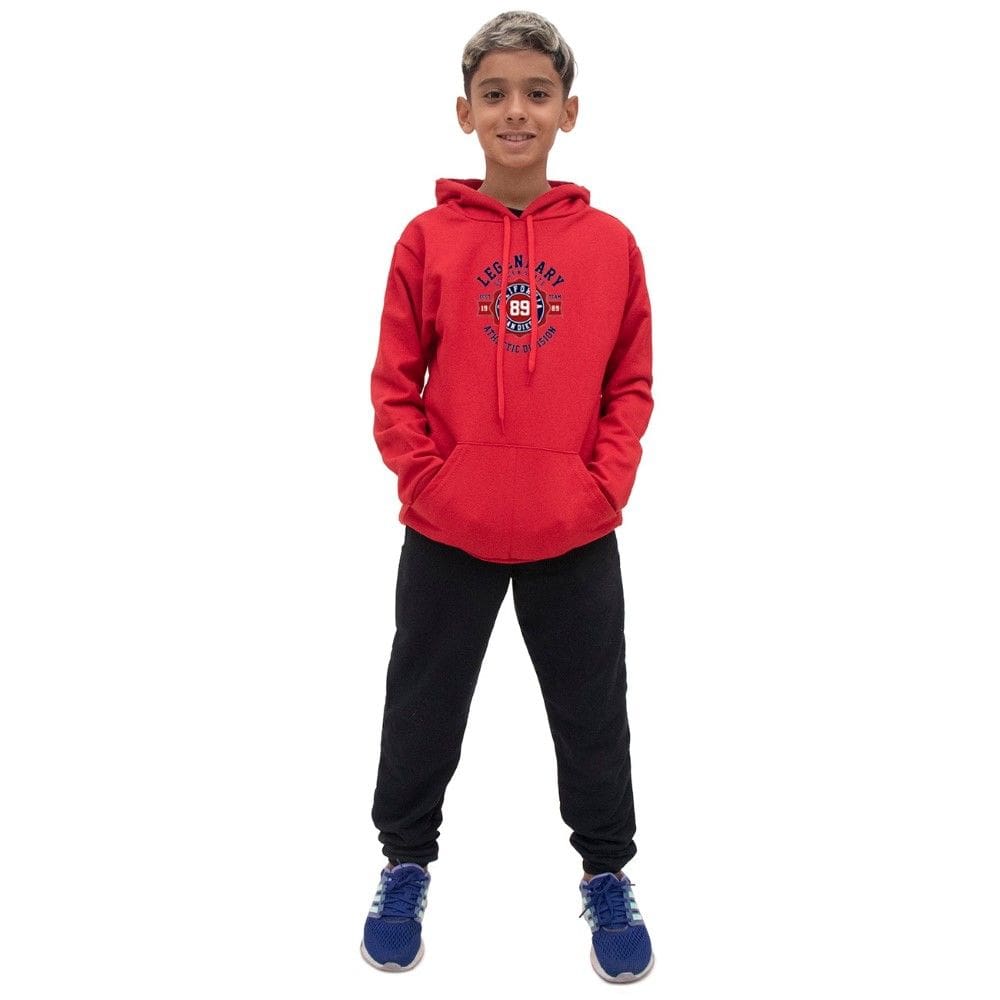 Casaco Moletom de Frio Infantil Menino Estampa Legenday Com Calça Lisa Costuras Reforçadas Macio