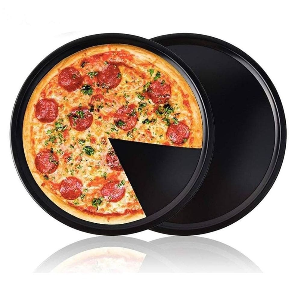 Kit 2 Formas Antiaderente Teflon Para Pizza 36Cm