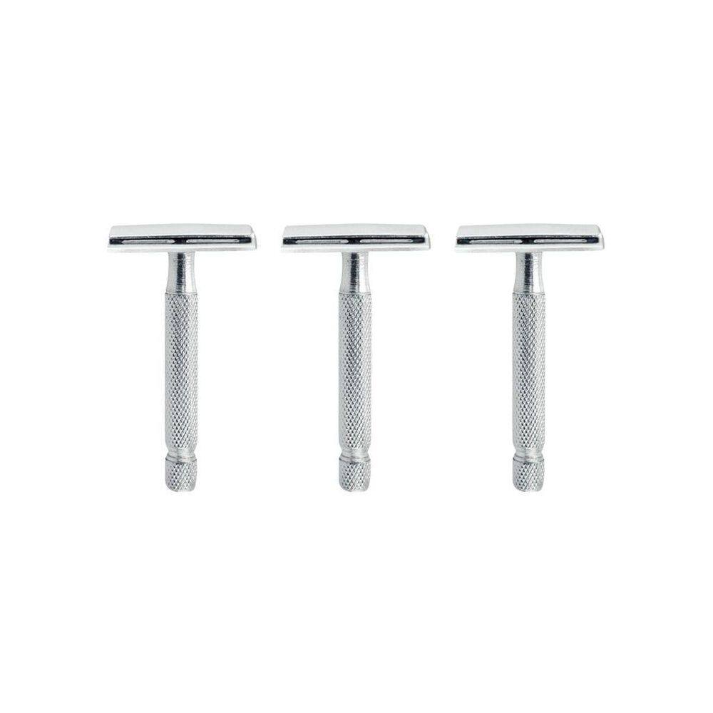 Aparelho De Barbear Metal Mundial Flex Ref Bc-130-Kit 3Un