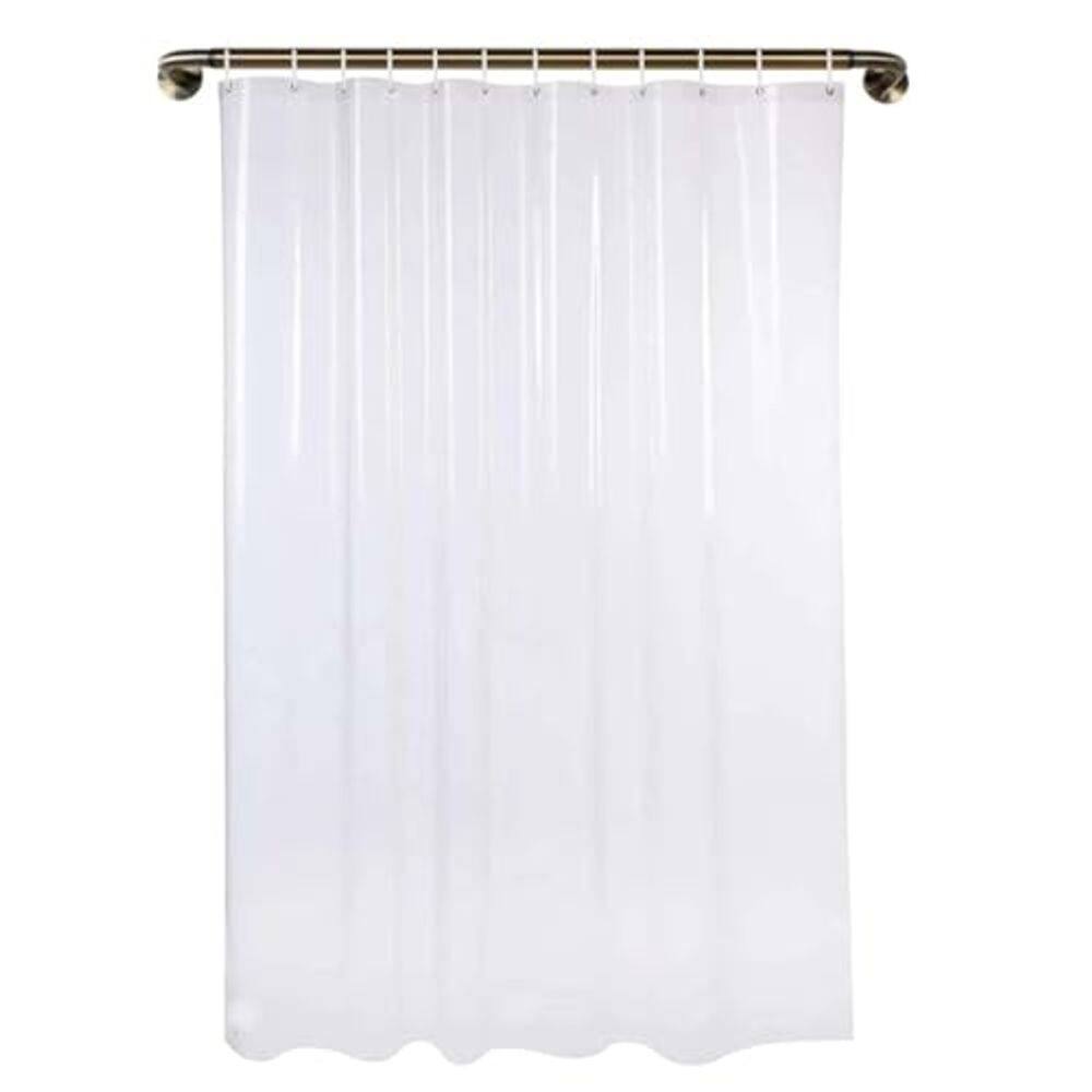 1 Cortina De Box Transparente Grossa Resistente Antimofo