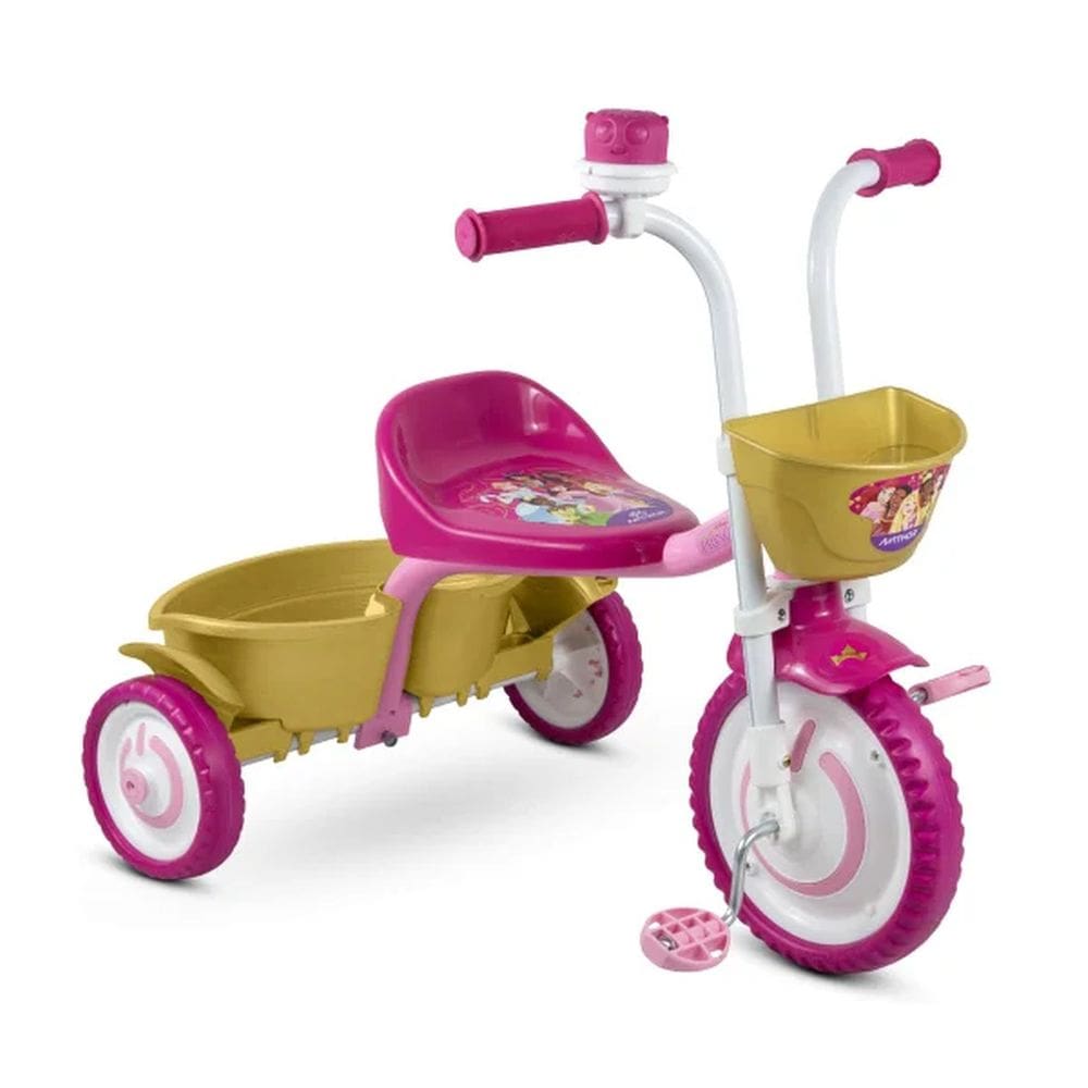Triciclo Infantil Motoca Das Princesas Da Disney - Nathor