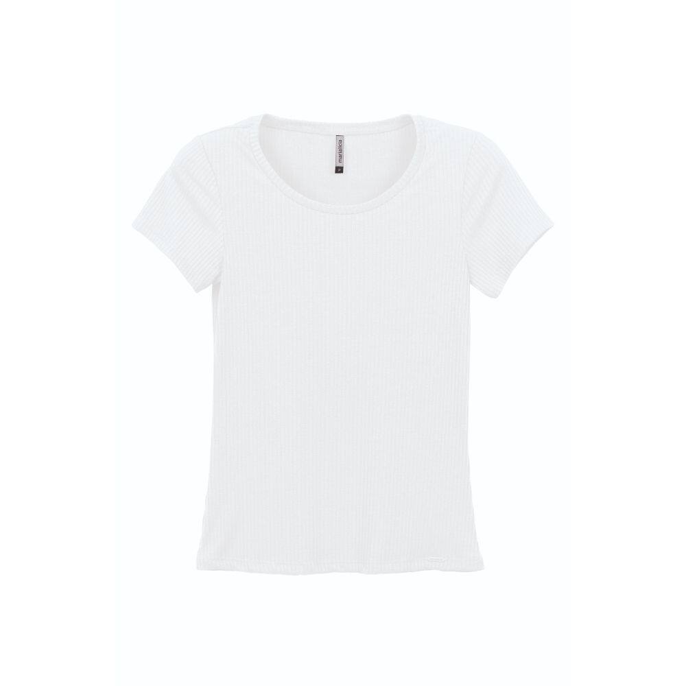 Blusa Manga Curta Canelada Marialicia Ref. 52072