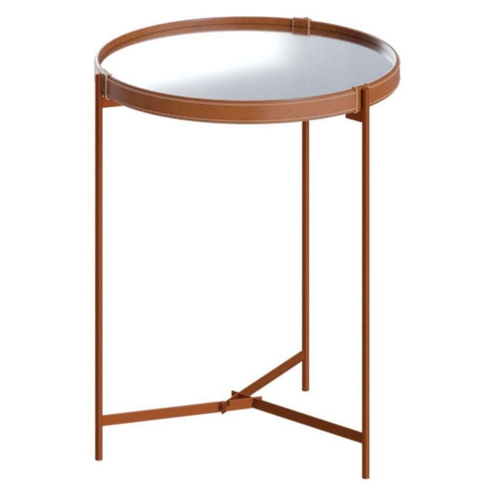 Mesa Lateral Aqua Grande Com Espelho Cobre - Imcal