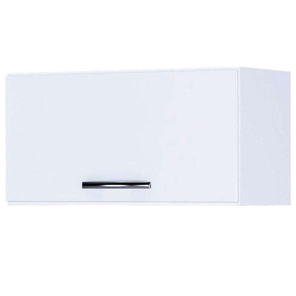 Armário Aéreo De Cozinha 1 Porta Branco Brilho - Ajl