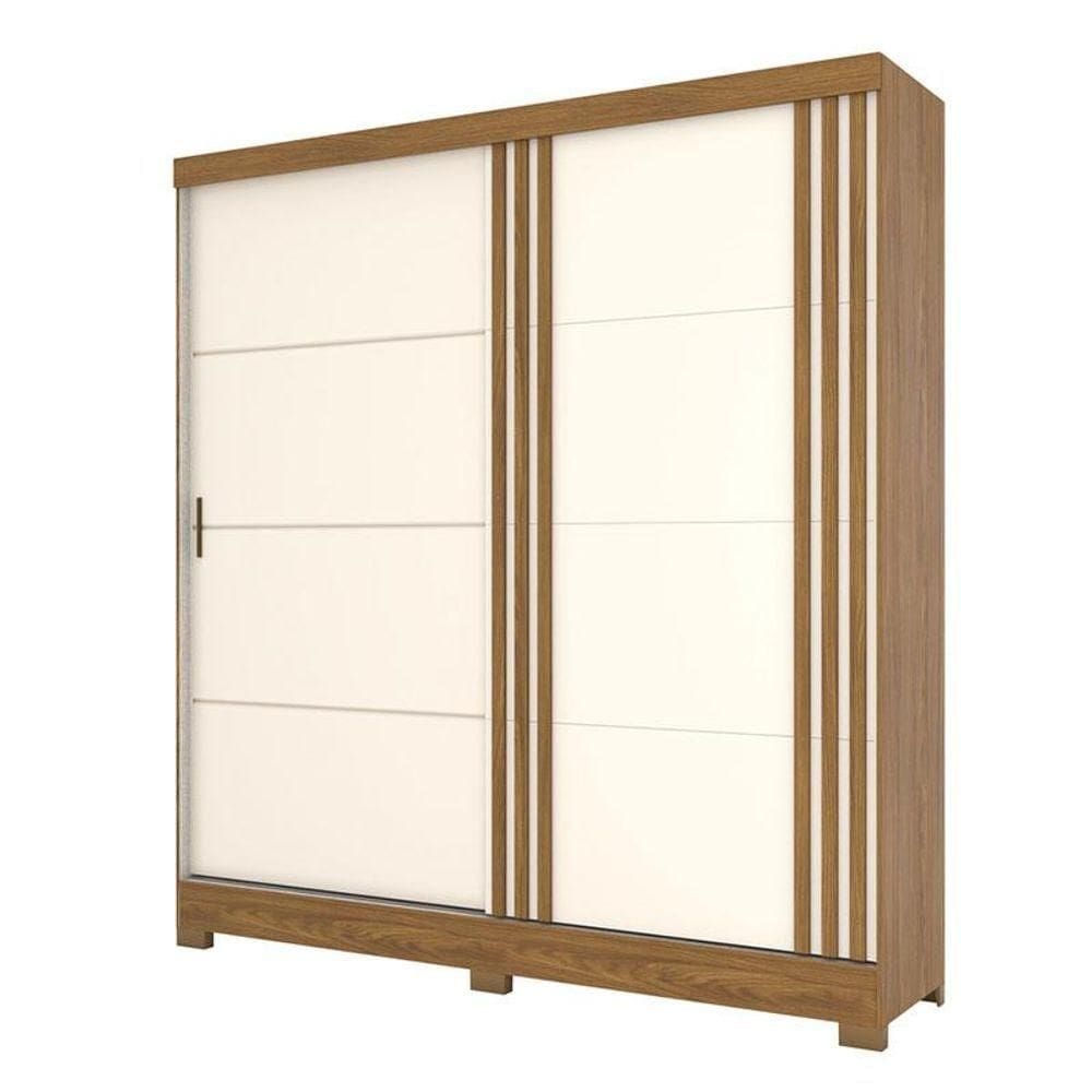 Guarda Roupa Solteiro B352 Nature Off White - Briz Móveis