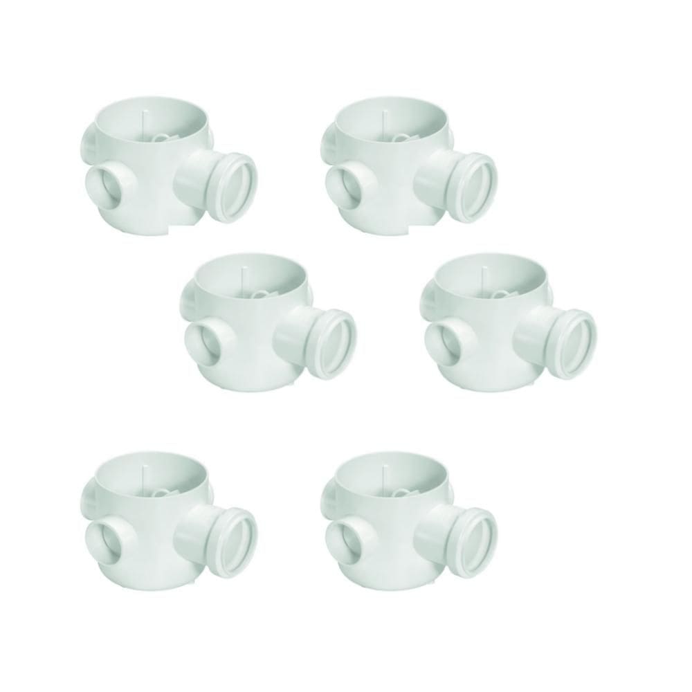 Kit 6 Corpos Caixa Sifonada 150x185x75mm N99 Amanco