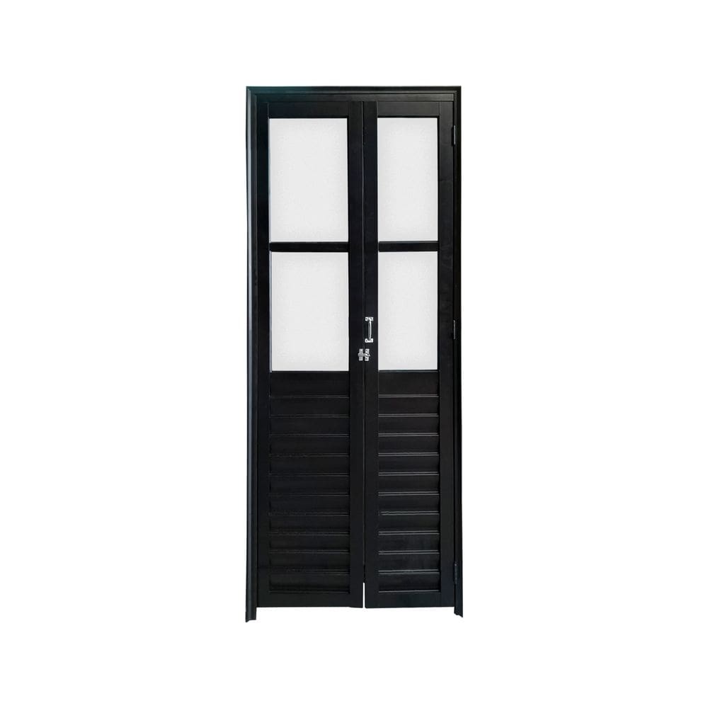 Porta Camarão Com Vidro Preto E 210x80 Linha 25 Esmeralda