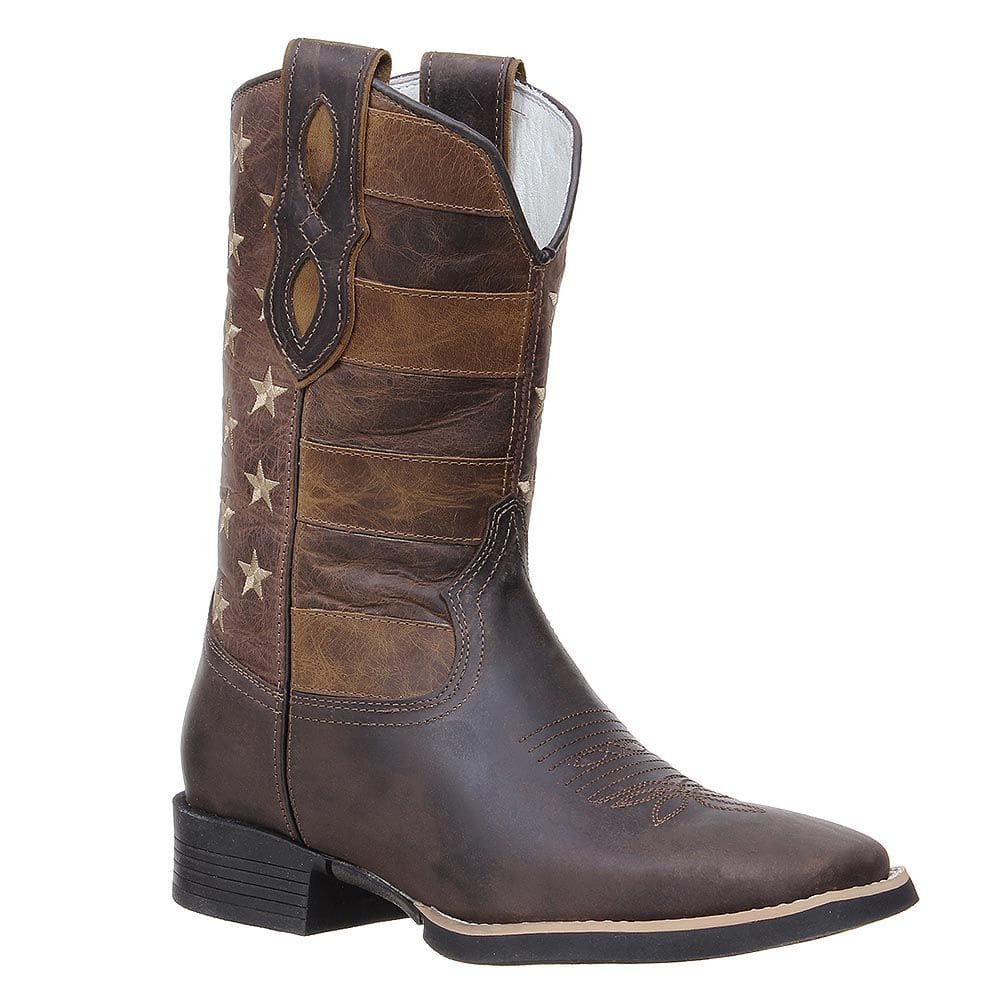 Bota de Couro Masculina Marrom Cano EUA Cow Way 29836