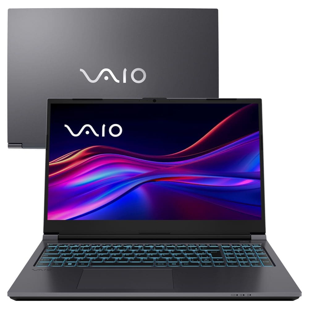 Notebook VAIO® FH15 Intel® Core™ i7-12650H Shell Efi GeForce RTX® 3050 16GB RAM 1TB SSD 15.6" FullHD - Cinza Escuro