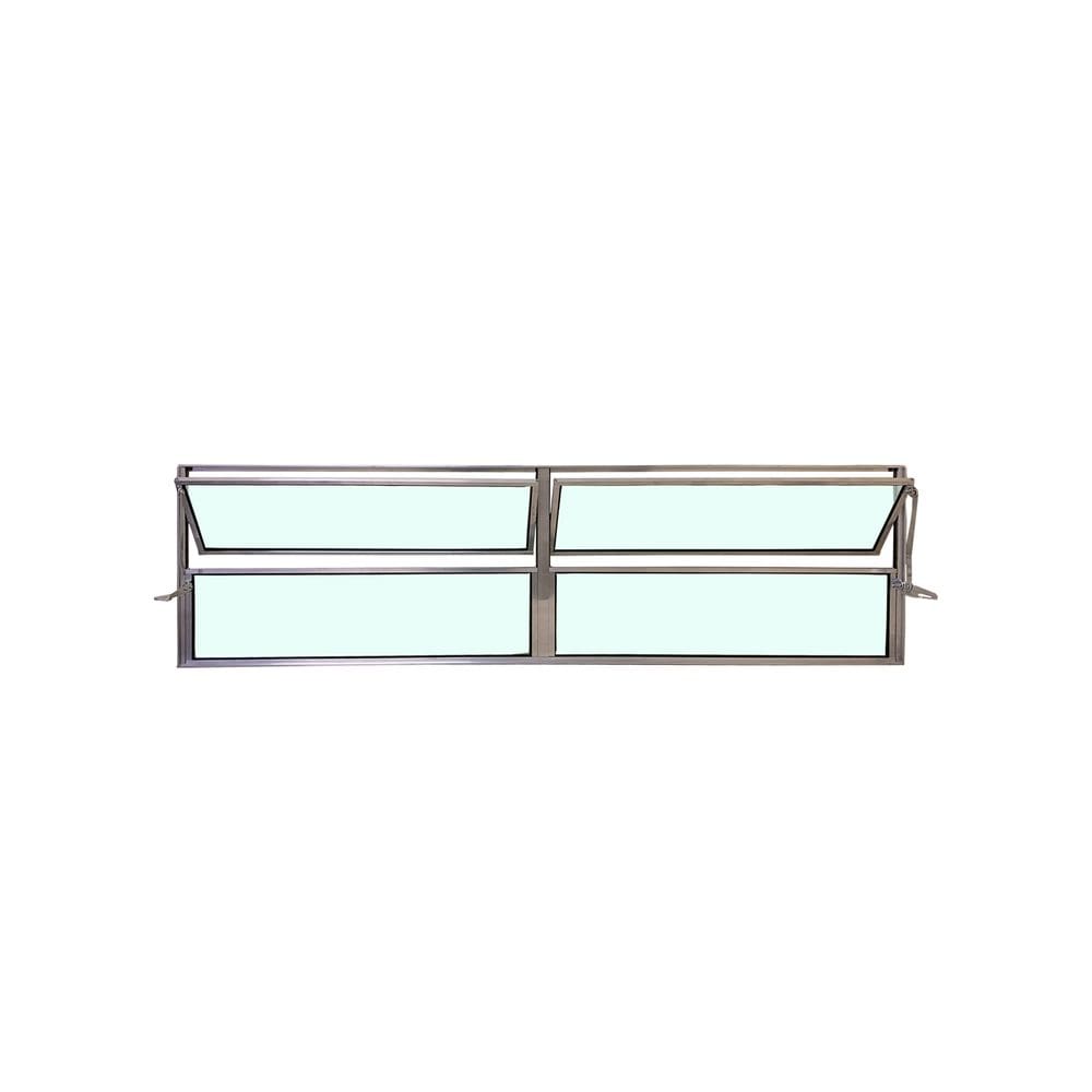 Vitro Basculante 2 Seções Brilhante 40x200 Linha Esmeralda Vidro Liso