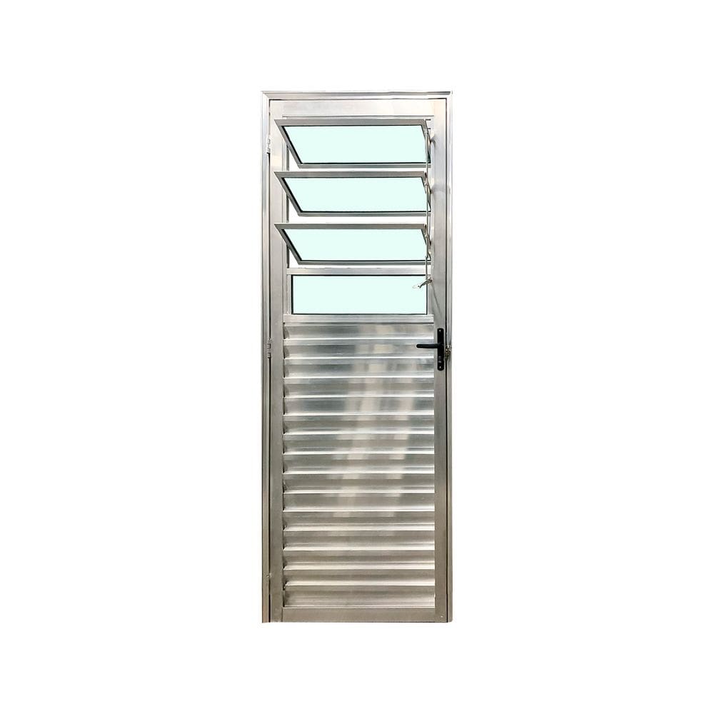 Porta Basculante Brilhante D 210x90 Linha 25 Esmeralda Vidro Liso