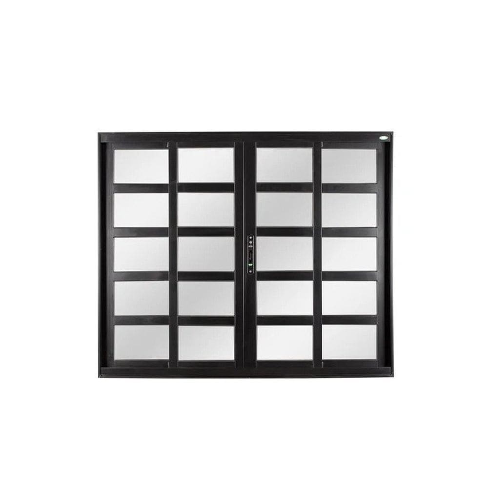 Janela de Aluminio de Correr 100x200cm 4 Folhas com Vidro Liso Esquadrisul Preto