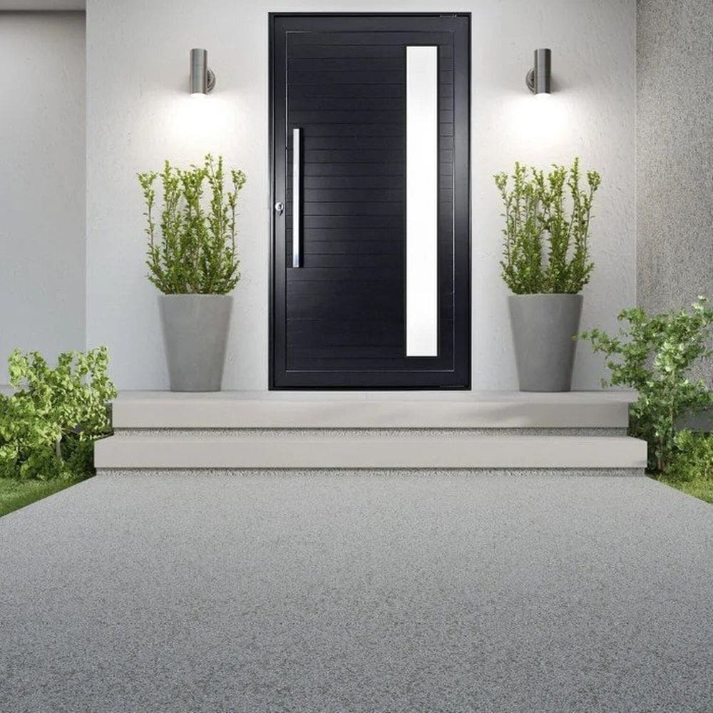 Porta de Aluminio Lambril 210x90cm com Puxador Topsul Preto