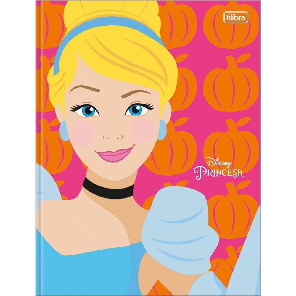 Caderno 1/4 80Fls Brochura Princesa Cinderela - 308811