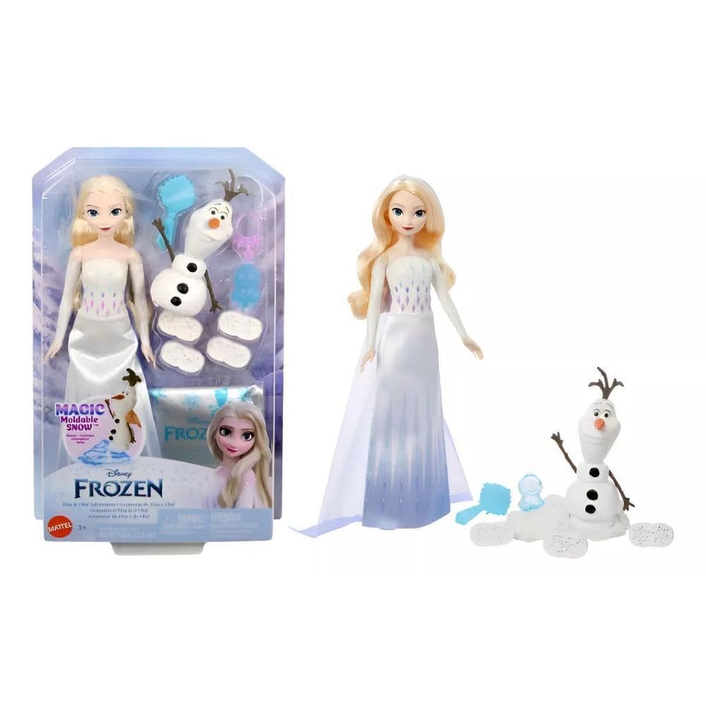 Disney Frozen Boneca Aventuras Elsa E Olaf Hyh10 Mattel