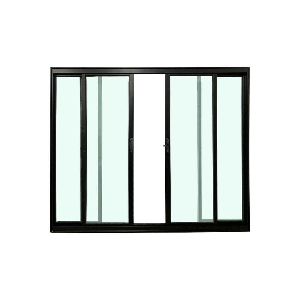 Janela 4 Folhas Preto 120x120 Linha 18 Esmeralda