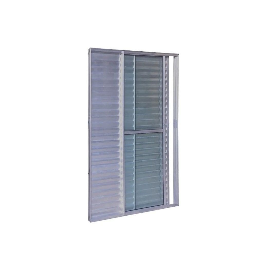 Porta Balcão 3 Folhas Veneziana 210x120 Brilhante Linha 22