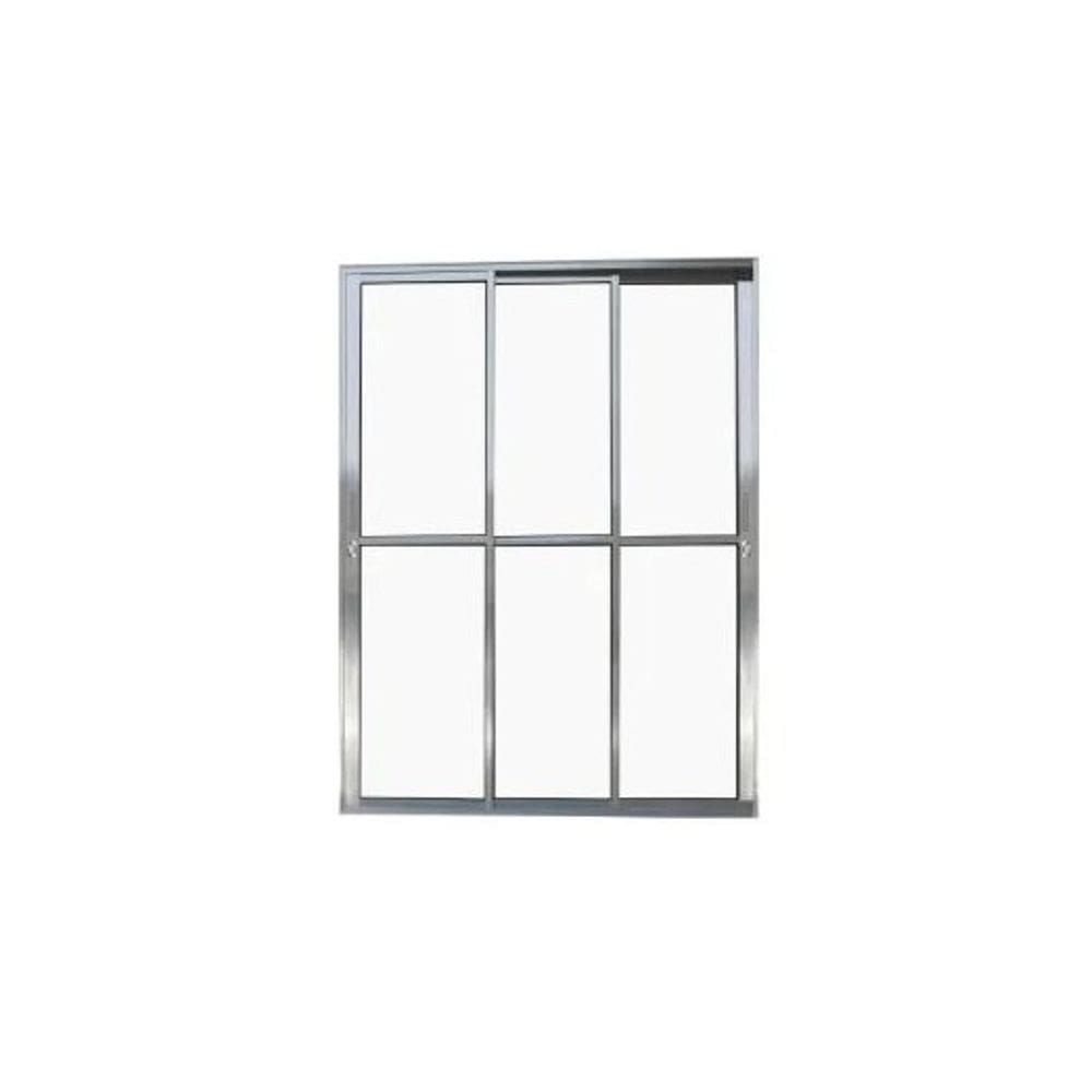 Porta Balcão 3 Folhas Vidro 210x200 Brilhante Linha 25