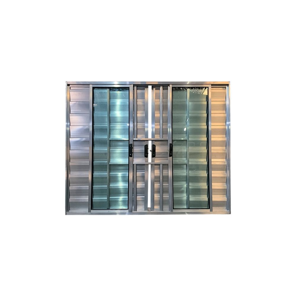 Veneziana 6 Folhas Com Grade Brilhante 120x200 Linha 18 Esmeralda