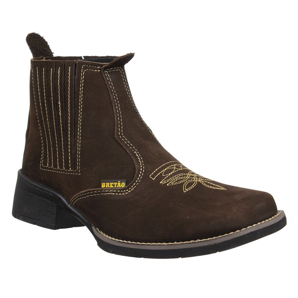 Botina Masculina Bretão Marrom 35298