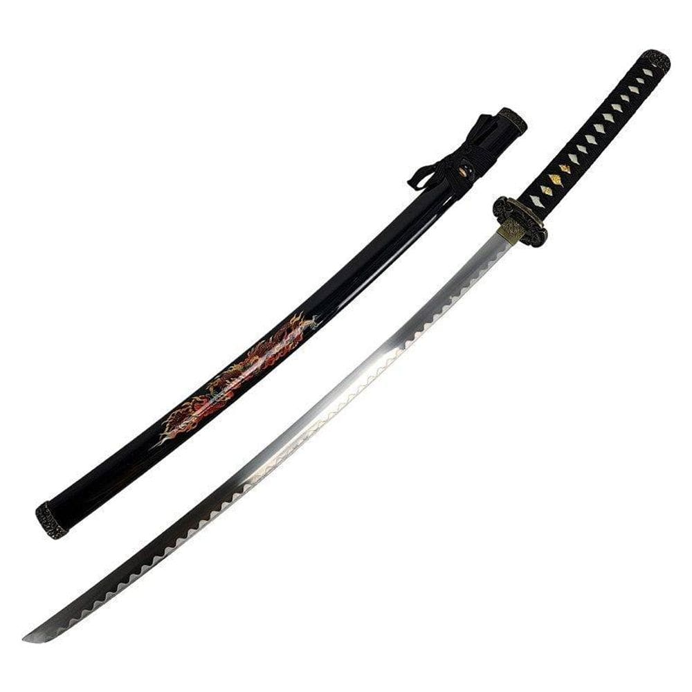 Espada Katana Dragão Vermelho