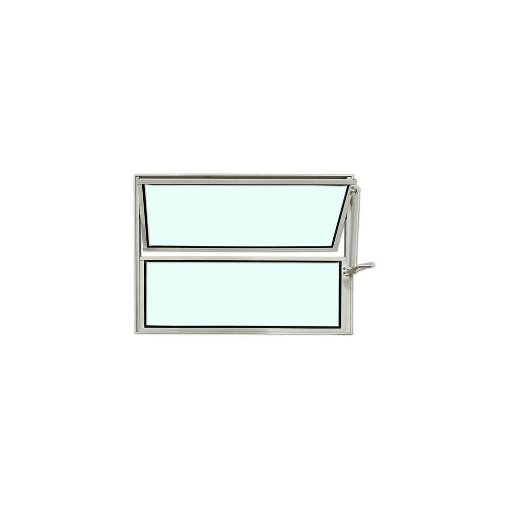 Vitro Basculante Branco 40x60 Linha Esmeralda Vidro Liso