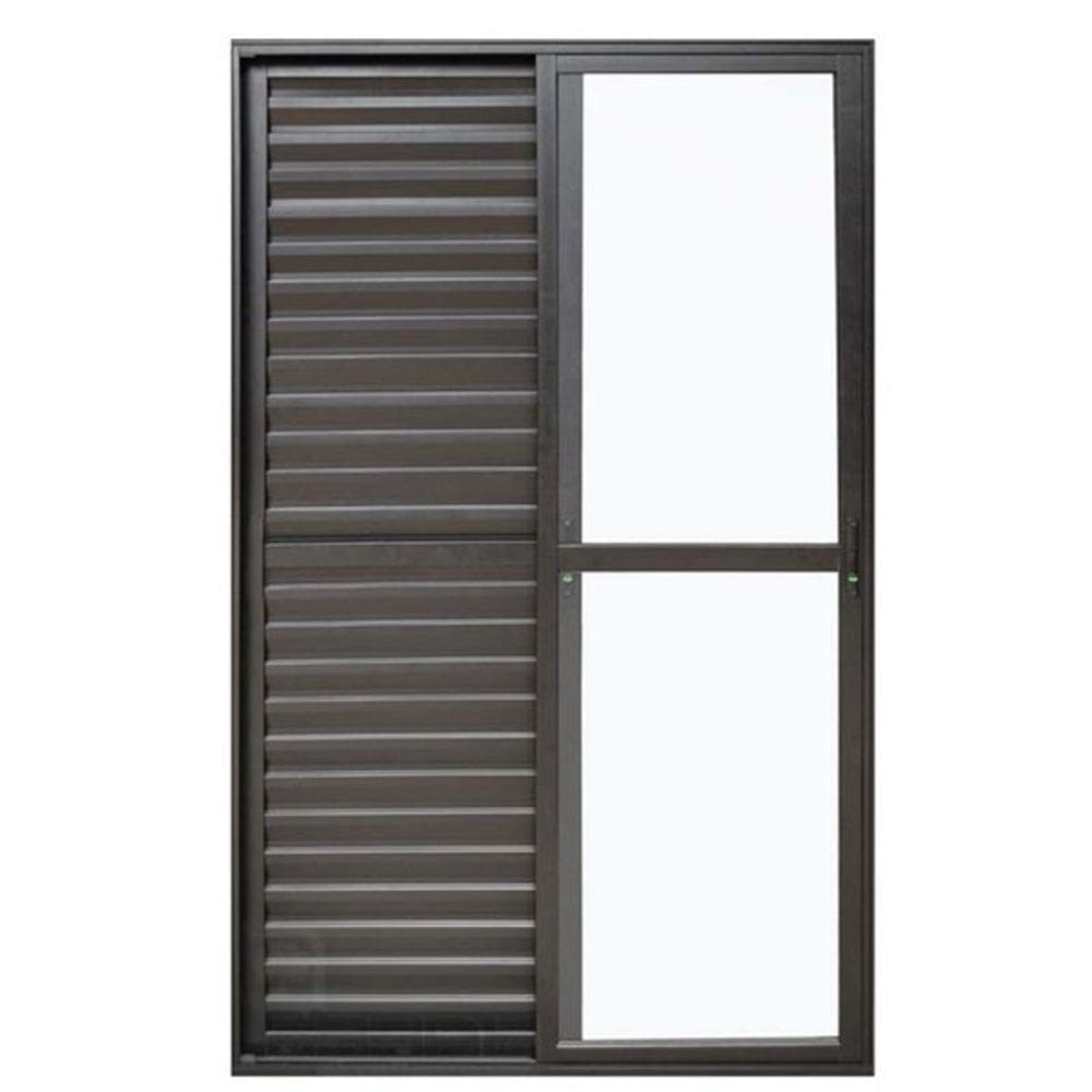 Porta Balcão 3 Folhas Veneziana 210x150 Branco Linha 22
