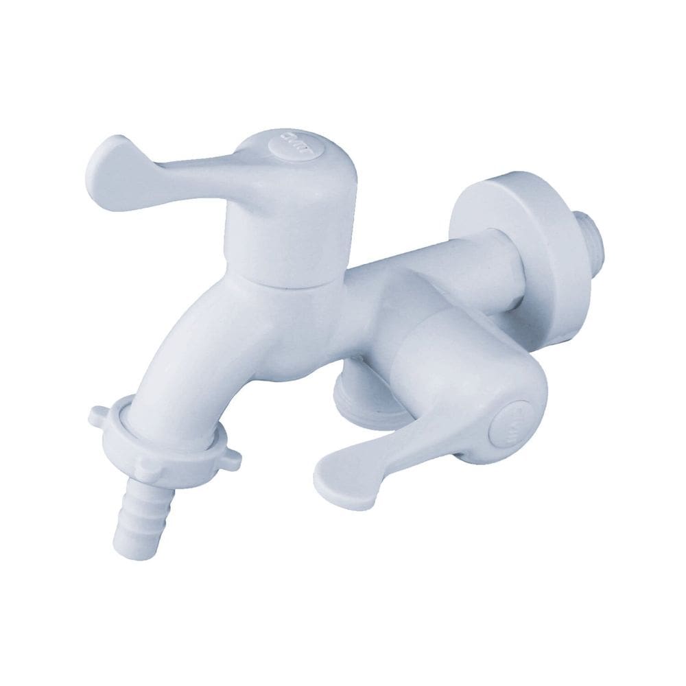 Torneira Máquina de Lavar Abs 1/4 de Volta Branco