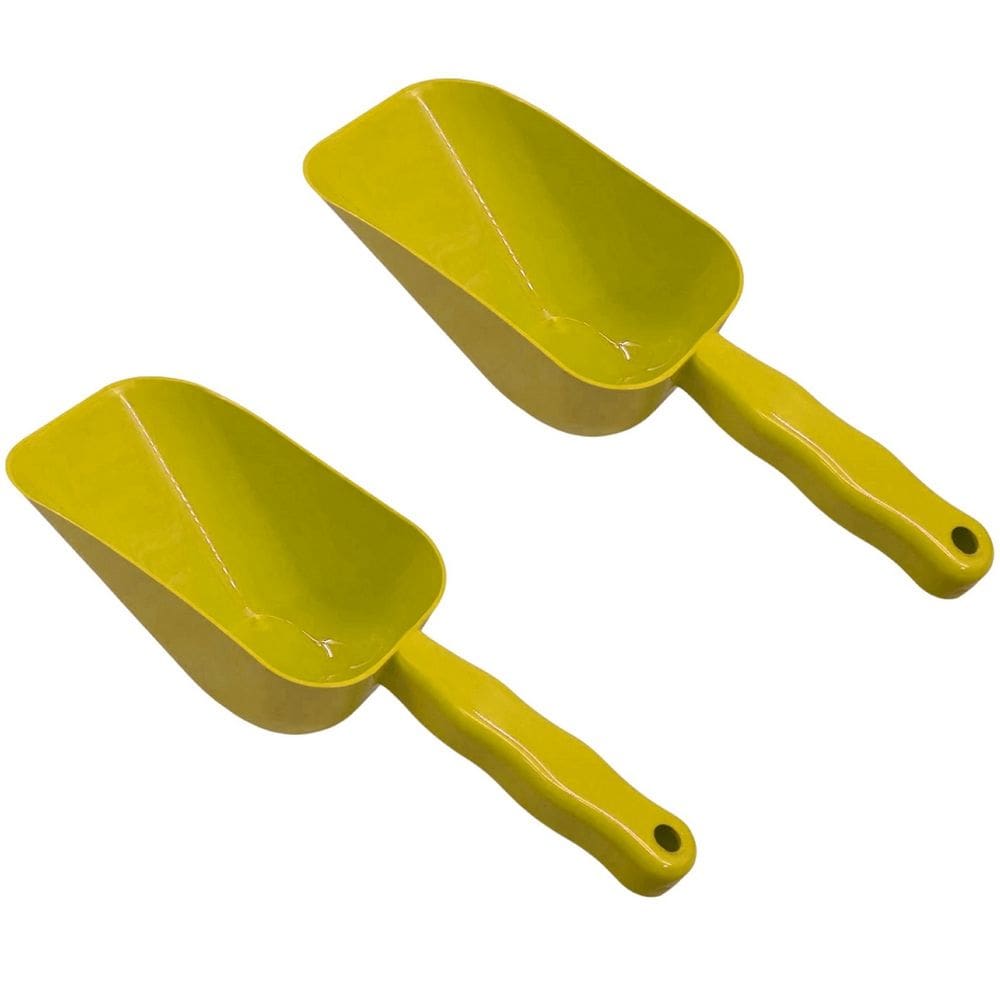 2x Pá Colher Dosadora Para Gelo Pegador Cereais Ração Grãos