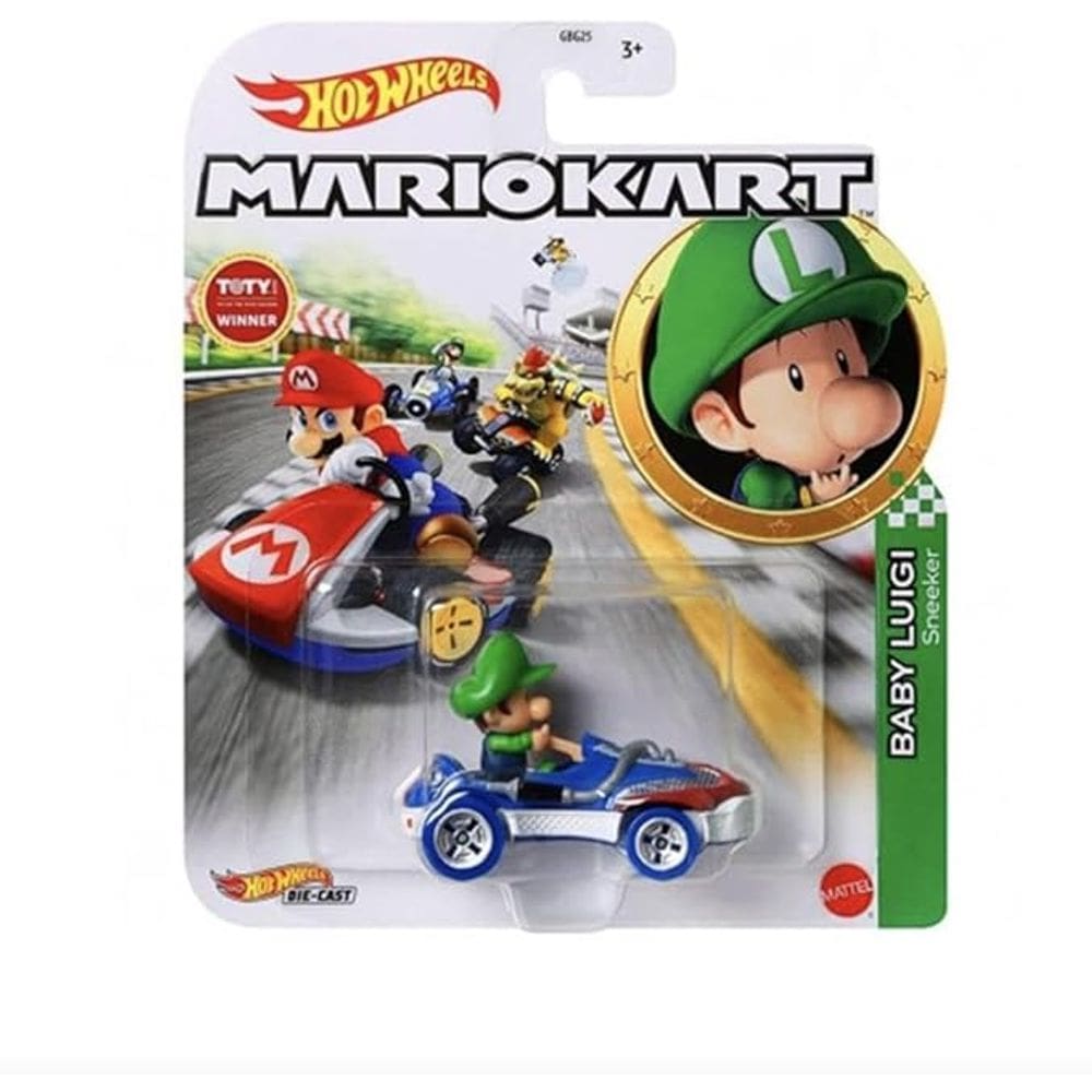 Carrinho - HW Baby Luigi - Mario Circuito Special MATTEL