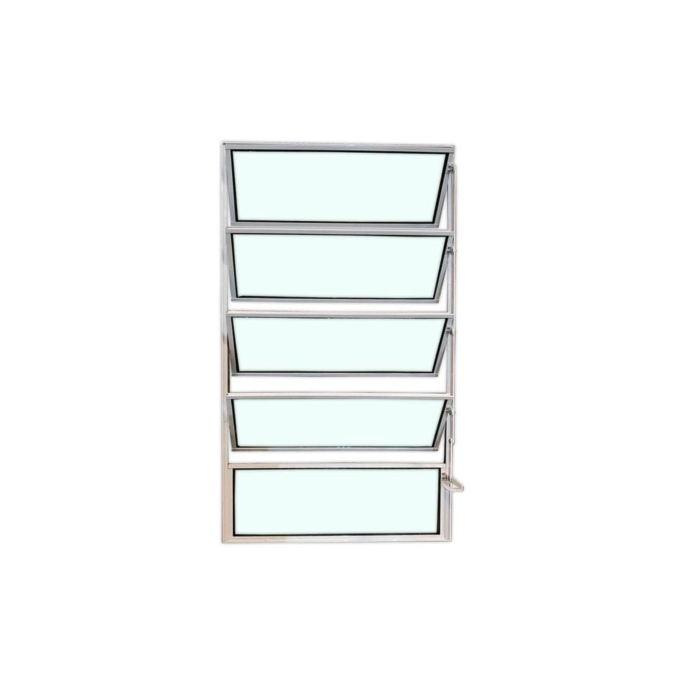 Vitro Basculante Branco 100x40 Linha Esmeralda Vidro Liso