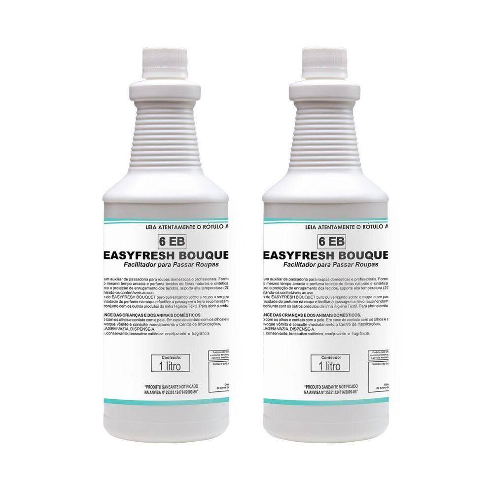 Kit 2 Facilitadores Para Passar Roupas Easyfresh Bouquet 1 L